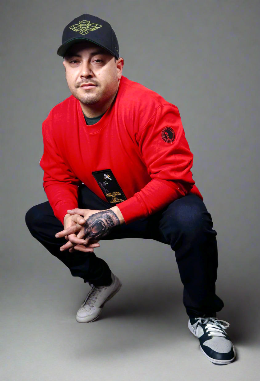 Don't even think about it! V-DAY Crew Neck Red