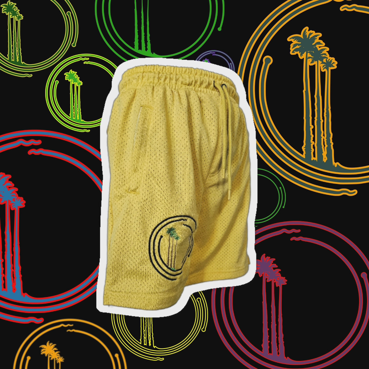 IBL Yellow Mesh Shorts
