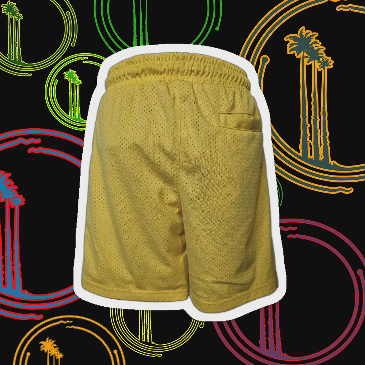 IBL Yellow Mesh Shorts