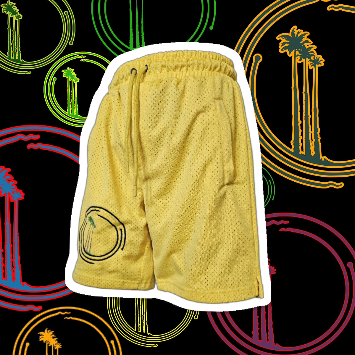 IBL Yellow Mesh Shorts